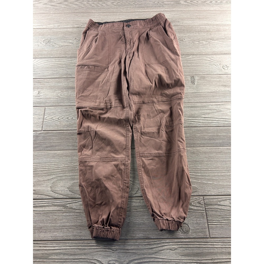 Mountain Hardwear Womens 6 Brown Cargo Tapered Leg Stretch Lined Pants